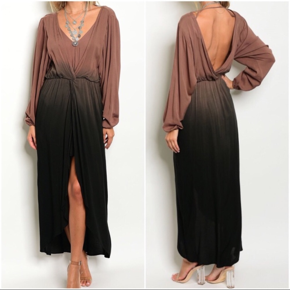 Ombré High-Low Dress